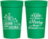 Personalized Wedding 32 oz Stadium Cups - Left The Farm Tractor | 352