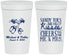 Personalized Wedding 32 oz Stadium Cups - Sandy Feet Salty Kisses | 357