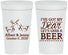 Personalized Wedding 32 oz Stadium Cups - Dear Beer | 372