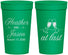Personalized Wedding 32 oz Stadium Cups - At Last | 382
