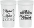 Personalized Wedding 32 oz Stadium Cups - We Decided On Forever | 386