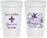 Personalized Wedding 32 oz Stadium Cups - Mardi Gras | 398