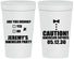 Personalized Bachelor Party 32 oz Stadium Cups - Caution Expires On | 40013