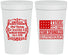 Personalized Bachelor Party 32 oz Stadium Cups - Star Spangled Hammered | 40032