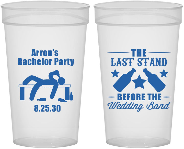 Personalized Bachelor Party 32 oz Stadium Cups - The Last Stand | 40035