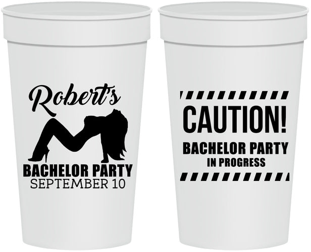 Personalized Bachelor Party 32 oz Stadium Cups - Strip Club | 40037