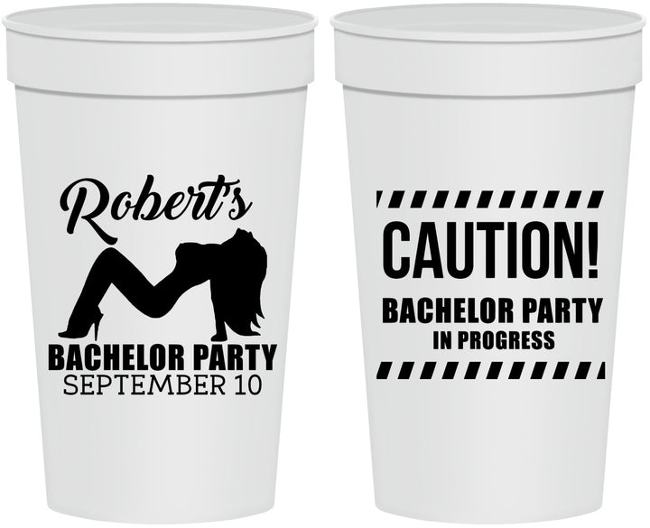 Personalized Bachelor Party 32 oz Stadium Cups - Strip Club | 40037