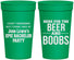 Personalized Bachelor Party 32 oz Stadium Cups - Beer And Boobs | 40039