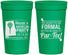 Personalized Bachelor Party 32 oz Stadium Cups - Golf Par Tee | 40043