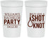 Personalized Bachelor Party 32 oz Stadium Cups - Buy Him A Shot | 40051