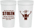 Personalized Bachelor Party 32 oz Stadium Cups - Stolen | 40053