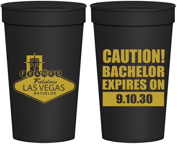 Personalized Bachelor Party 32 oz Stadium Cups - Las Vegas | 40056