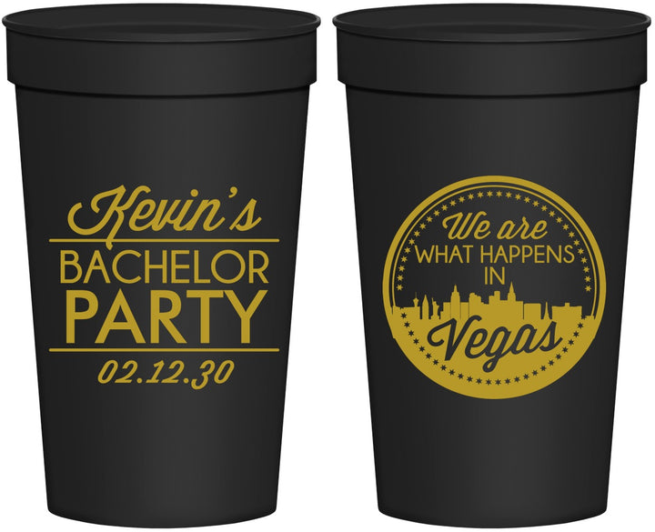 Personalized Bachelor Party 32 oz Stadium Cups - Last Vegas | 40060