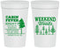 Personalized Bachelor Party 32 oz Stadium Cups - Camping | 40065