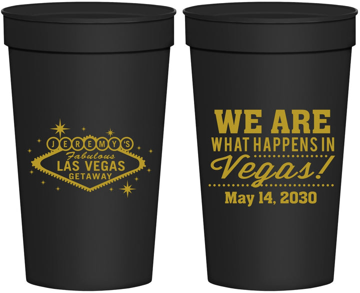 Personalized Bachelor Party 32 oz Stadium Cups - Las Vegas | 40066