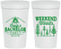 Personalized Bachelor Party 32 oz Stadium Cups - Camping | 40093