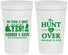 Personalized Wedding 32 oz Stadium Cups - The Hunt Is Over | 403
