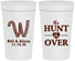 Personalized Wedding 32 oz Stadium Cups - Monogram Hunt Is Over | 406