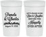 Personalized Wedding 32 oz Stadium Cups - Love Laughter Happily | 409