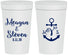 Personalized Wedding 32 oz Stadium Cups - Monogram Nautical | 414