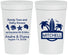 Personalized Wedding 32 oz Stadium Cups - Sandy Toes Salty Kisses | 419