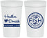 Personalized Wedding 32 oz Stadium Cups - Two Less Fish In The Sea | 420