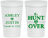 Personalized Wedding 32 oz Stadium Cups - The Hunt Is Over | 422