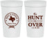 Personalized Wedding 32 oz Stadium Cups - The Hunt Is Over | 426