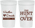 Personalized Wedding 32 oz Stadium Cups - The Hunt Is Over | 427