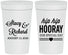 Personalized Wedding 32 oz Stadium Cups - Hip Hop Hooray | 436