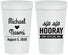 Personalized Wedding 32 oz Stadium Cups - Sip Sip Hooray | 437