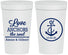 Personalized Wedding 32 oz Stadium Cups - Love Anchors The Soul | 440