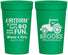 Personalized Wedding 32 oz Stadium Cups - Tractor Hitchin | 448