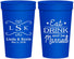 Personalized Wedding 32 oz Stadium Cups - Eat Drink Be Married | 463
