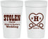 Personalized Wedding 32 oz Stadium Cups - Stolen Monogram | 474