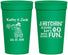 Personalized Wedding 32 oz Stadium Cups - Tractor Hitchin | 489