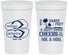 Personalized Wedding 32 oz Stadium Cups - Sandy Feet Salty Kisses | 490