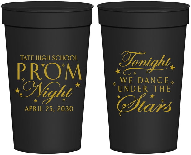 Personalized Prom 32 oz Stadium Cups - Tonight We Dance | 50000