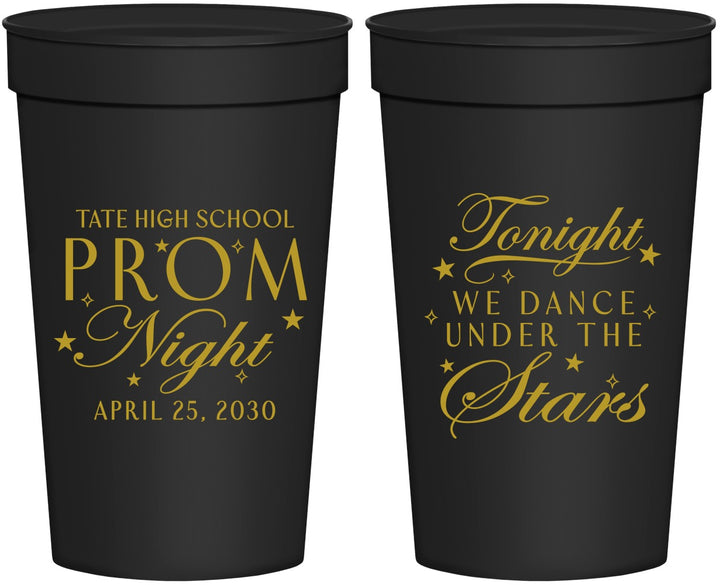 Personalized Prom 32 oz Stadium Cups - Tonight We Dance | 50000