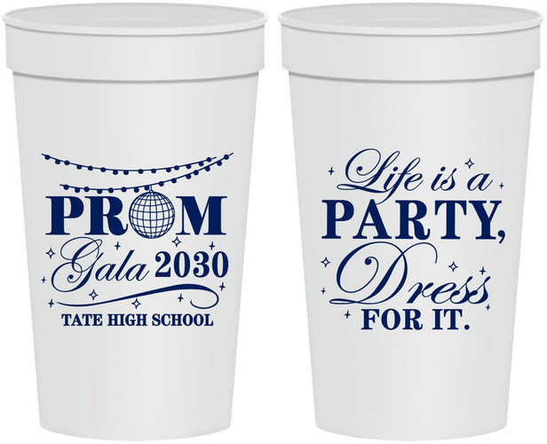Personalized Prom 32 oz Stadium Cups - Lifes A Party | 50002