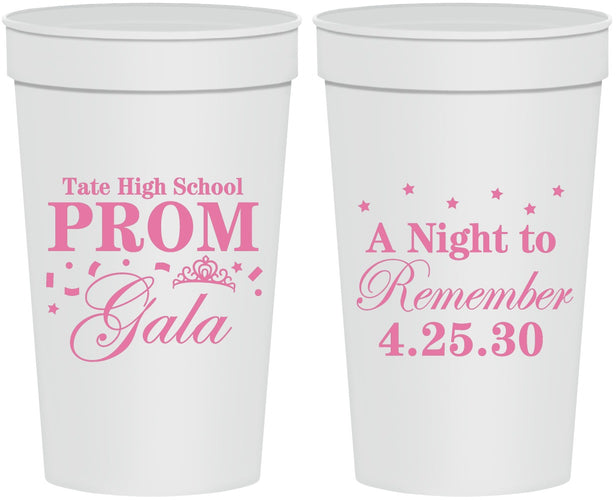 Personalized Prom 32 oz Stadium Cups - A Night To Remember | 50003