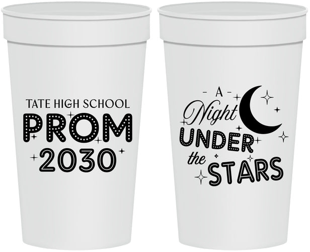 Personalized Prom 32 oz Stadium Cups - A Night Under The Stars | 50004