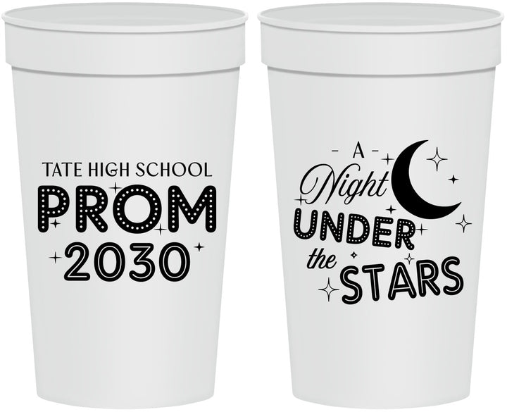 Personalized Prom 32 oz Stadium Cups - A Night Under The Stars | 50004