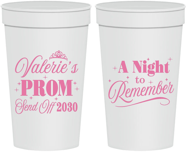 Personalized Prom 32 oz Stadium Cups - Send Off | 50006