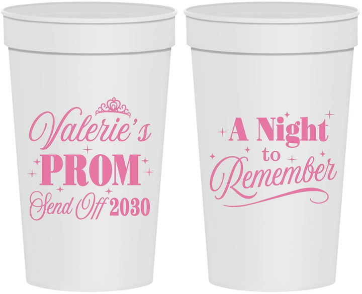 Personalized Prom 32 oz Stadium Cups - Send Off | 50006