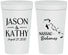 Personalized Wedding 32 oz Stadium Cups - Bahamas | 506