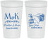 Personalized Wedding 32 oz Stadium Cups - Costa Rica | 519
