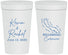 Personalized Wedding 32 oz Stadium Cups - Curacao | 520