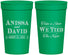 Personalized Wedding 32 oz Stadium Cups - Take A Shot We Tied The Knot | 551