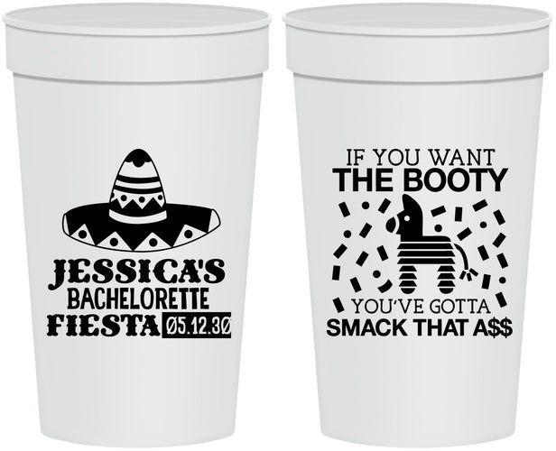 Personalized Bachelorette 32 oz Stadium Cups - Mexico Fiesta | 60006
